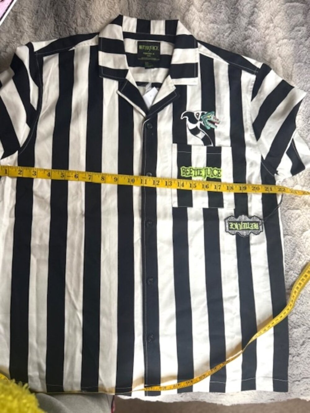 Beetlejuice x Forever21 Men Stripe Shirt - Picture 6 of 12
